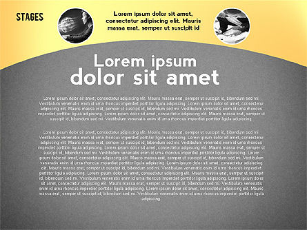 Options organisées avec photos, Diapositive 12, 02497, Schémas d'étapes — PoweredTemplate.com