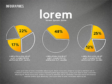 라운드 infographics 요소, 슬라이드 15, 02498, 인포메이션 그래픽 — PoweredTemplate.com