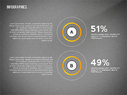 Elementos infográficos redondos, Deslizar 16, 02498, Infográficos — PoweredTemplate.com