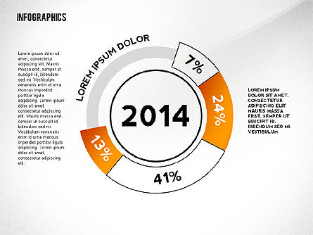 Éléments d'infographie ronde, Diapositive 6, 02498, Infographies — PoweredTemplate.com