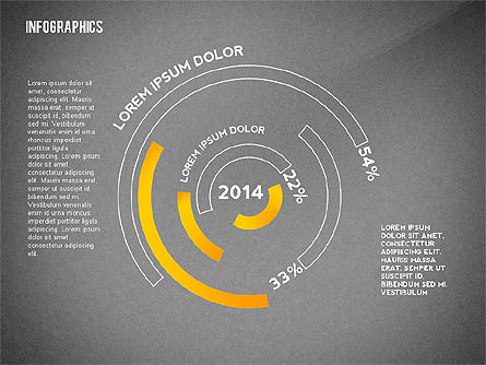 Elementos infográficos redondos, Deslizar 9, 02498, Infográficos — PoweredTemplate.com