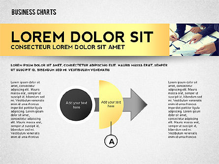 Collection de cartes graphiques colorées, Modele PowerPoint, 02499, Modèles commerciaux — PoweredTemplate.com