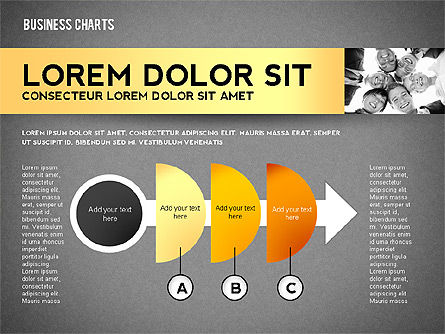Collection de cartes graphiques colorées, Diapositive 11, 02499, Modèles commerciaux — PoweredTemplate.com