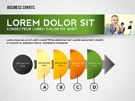 Colorful Business Charts Collection, Slide 4, 02499, Business Models — PoweredTemplate.com