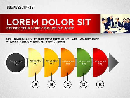 Colorful Business Charts Collection, Slide 5, 02499, Business Models — PoweredTemplate.com