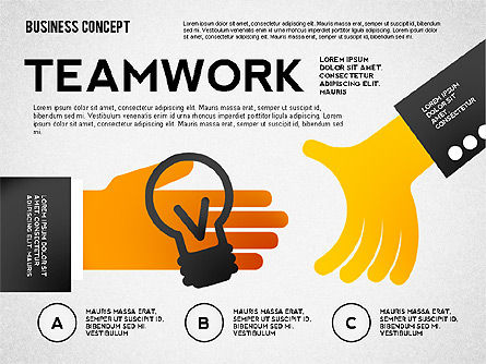 Team Work Presentation Template, Slide 2, 02502, Presentation Templates — PoweredTemplate.com