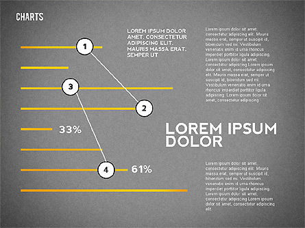 Collection de graphiques de lignes minces, Diapositive 14, 02505, Modèles commerciaux — PoweredTemplate.com