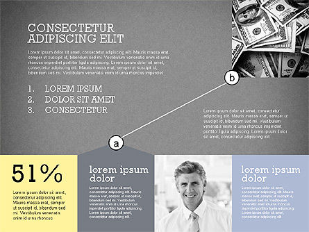 Presentation with Connections in Flat Design, Slide 13, 02507, Presentation Templates — PoweredTemplate.com