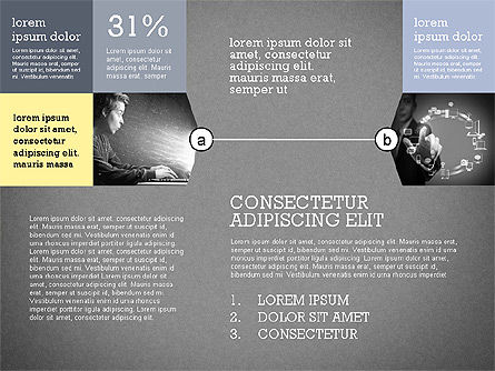 Presentation with Connections in Flat Design, Slide 14, 02507, Presentation Templates — PoweredTemplate.com