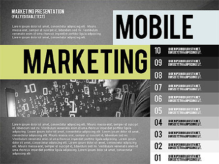 Mobile marketing presentatiesjabloon, Dia 10, 02509, Presentatie Templates — PoweredTemplate.com