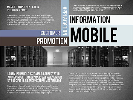 Mobile marketing presentatiesjabloon, Dia 13, 02509, Presentatie Templates — PoweredTemplate.com