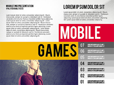 Mobile marketing presentatiesjabloon, Dia 7, 02509, Presentatie Templates — PoweredTemplate.com