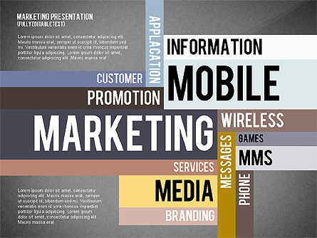 Mobile marketing presentatiesjabloon, Dia 9, 02509, Presentatie Templates — PoweredTemplate.com