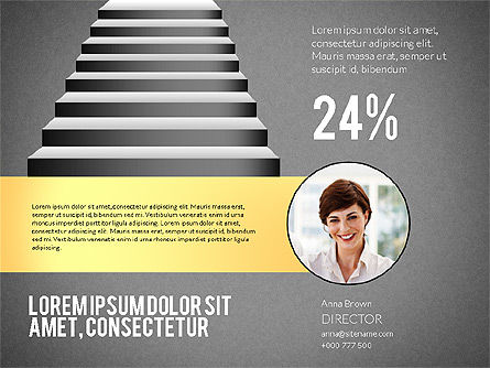 Tangga Menuju Kesuksesan, Slide 11, 02512, Templat Presentasi — PoweredTemplate.com