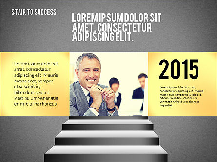 성공 계단, 슬라이드 12, 02512, 프레젠테이션 템플릿 — PoweredTemplate.com