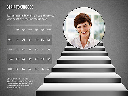 성공 계단, 슬라이드 13, 02512, 프레젠테이션 템플릿 — PoweredTemplate.com