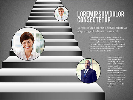 Escaliers au succès, Diapositive 14, 02512, Modèles de présentations — PoweredTemplate.com