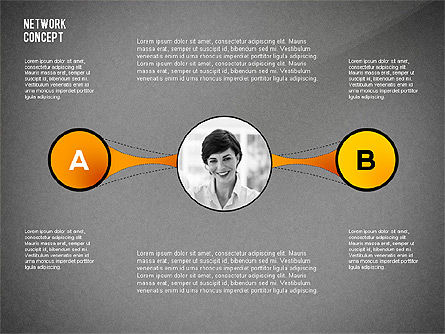 Redes de negocios, Diapositiva 12, 02513, Plantillas de presentación — PoweredTemplate.com