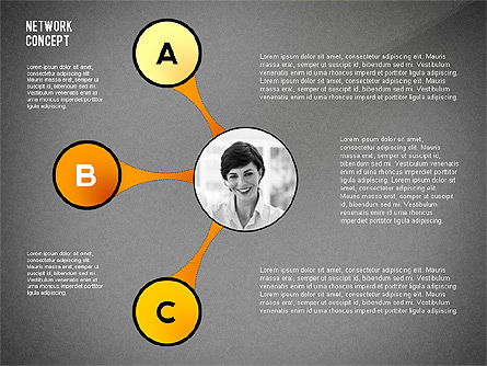 Redes de negocios, Diapositiva 13, 02513, Plantillas de presentación — PoweredTemplate.com