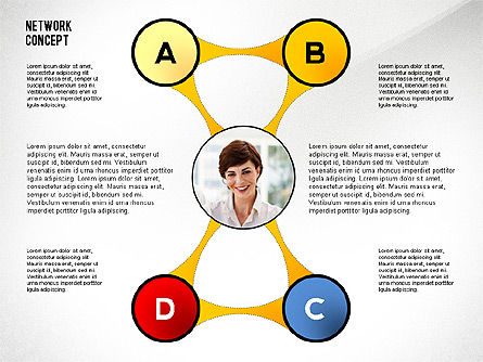 Redes de negocios, Diapositiva 8, 02513, Plantillas de presentación — PoweredTemplate.com