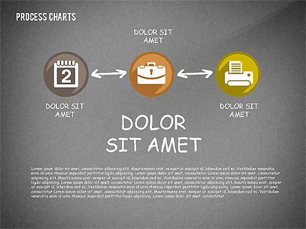 Proses Dengan Kotak Peralatan Ikon, Slide 11, 02520, Diagram Proses — PoweredTemplate.com
