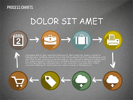 Process with Icons Toolbox, Slide 14, 02520, Process Diagrams — PoweredTemplate.com