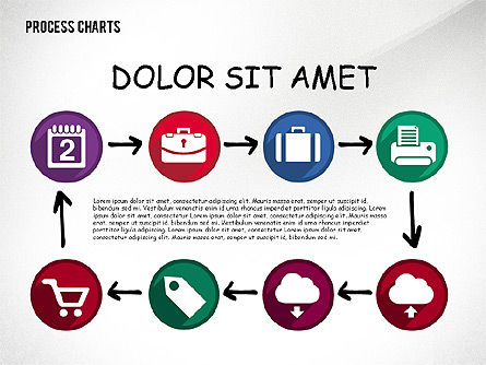 Process with Icons Toolbox, Slide 6, 02520, Process Diagrams — PoweredTemplate.com