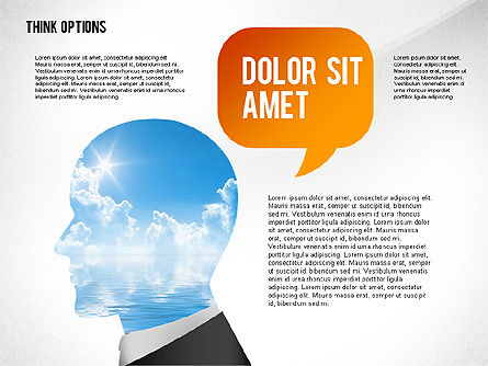 Pensate opzioni, Modello PowerPoint, 02527, Diagrammi Palco — PoweredTemplate.com