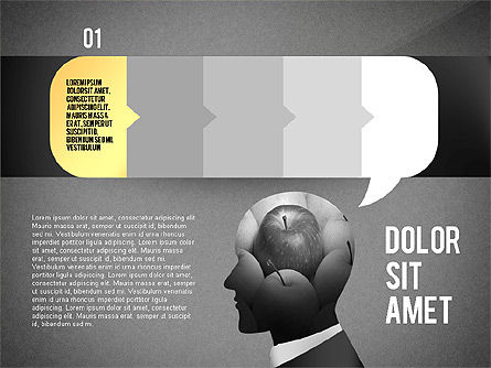 Pensez à des options, Diapositive 11, 02527, Schémas d'étapes — PoweredTemplate.com