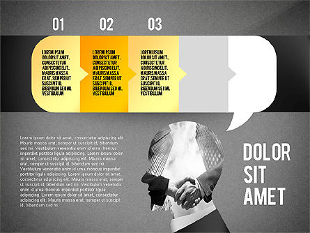 Pensez à des options, Diapositive 13, 02527, Schémas d'étapes — PoweredTemplate.com
