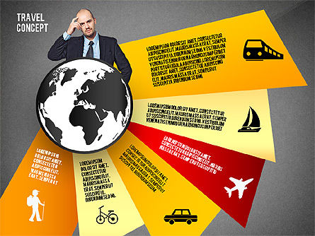Options de voyage, Diapositive 16, 02528, Modèles de présentations — PoweredTemplate.com