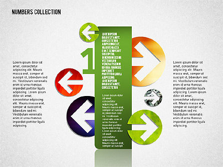Boîte à outils Numéros et options, Diapositive 2, 02529, Schémas d'étapes — PoweredTemplate.com