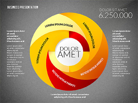 Business Presentation in Infographic Style, Slide 16, 02531, Presentation Templates — PoweredTemplate.com