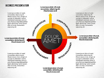 Business Presentation in Infographic Style, Slide 4, 02531, Presentation Templates — PoweredTemplate.com