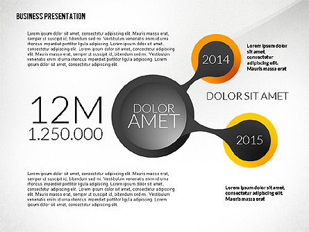 Business Presentation in Infographic Style, Slide 6, 02531, Presentation Templates — PoweredTemplate.com