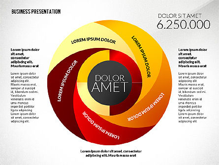 Presentación Empresarial en Estilo Infográfico, Diapositiva 8, 02531, Plantillas de presentación — PoweredTemplate.com
