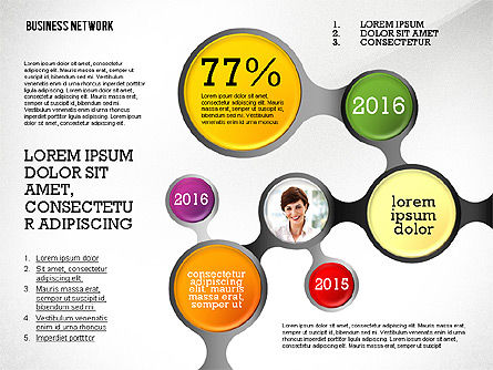 Networking Presentation Concept, PowerPoint Template, 02532, Presentation Templates — PoweredTemplate.com