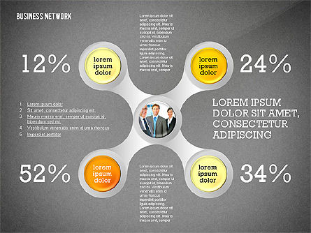 Concepto de presentación en red, Diapositiva 15, 02532, Plantillas de presentación — PoweredTemplate.com
