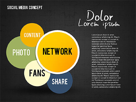 Konsep Jaringan Media Sosial, Slide 11, 02535, Templat Presentasi — PoweredTemplate.com