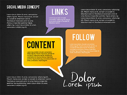 Konsep Jaringan Media Sosial, Slide 13, 02535, Templat Presentasi — PoweredTemplate.com