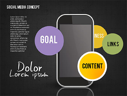 Konsep Jaringan Media Sosial, Slide 15, 02535, Templat Presentasi — PoweredTemplate.com