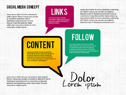 Konsep Jaringan Media Sosial, Slide 5, 02535, Templat Presentasi — PoweredTemplate.com