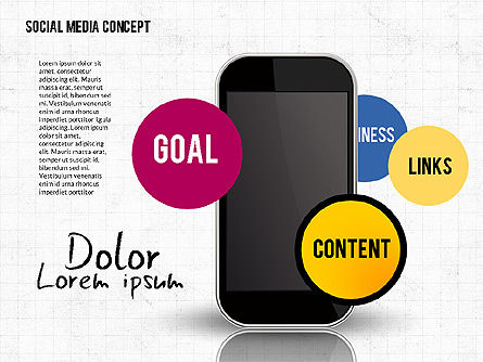 Social Media Netzwerk Konzept, Folie 7, 02535, Präsentationsvorlagen — PoweredTemplate.com