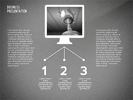 Concepto de presentación con líneas delgadas, Diapositiva 14, 02538, Plantillas de presentación — PoweredTemplate.com