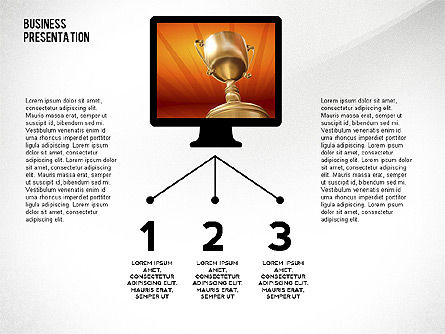 Concepto de presentación con líneas delgadas, Diapositiva 6, 02538, Plantillas de presentación — PoweredTemplate.com