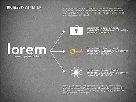 Presentation Concept with Thin Lines, Slide 9, 02538, Presentation Templates — PoweredTemplate.com