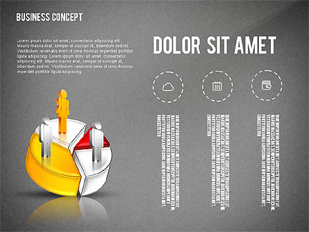 Presentación con 3D Pie Chart, Diapositiva 10, 02541, Plantillas de presentación — PoweredTemplate.com