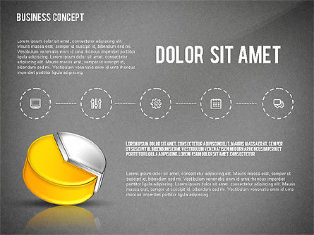 Presentation with 3D Pie Chart, Slide 13, 02541, Presentation Templates — PoweredTemplate.com