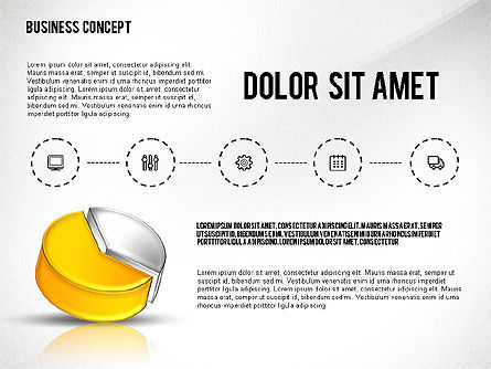 Presentación con 3D Pie Chart, Diapositiva 5, 02541, Plantillas de presentación — PoweredTemplate.com