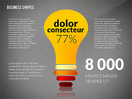 Boîte à outils de forme d'entreprise de style infographique, Diapositive 11, 02543, Modèles commerciaux — PoweredTemplate.com